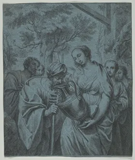 Rebeccah Prints: Rebecca and Eliezer, ca. 1730. Creator: Louis Fabritius Dubourg