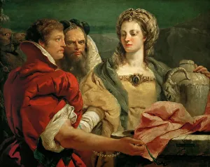 Tiepolo Prints: Rebecca at the Well, 1751. Creator: Tiepolo, Giambattista (1696-1770)