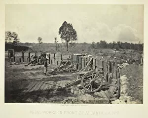 Barricades Gallery: Rebel Works in Front of Atlanta, GA, No. 2, 1864. Creator: George N. Barnard
