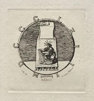 Charles Meryon French Prints: Rebus: Here lies the ancient vendetta, 1863. Creator: Charles Meryon (French
