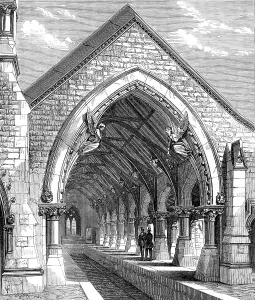 Necropolis Prints: Receiving-House of the Redfern Cemetery, near Sydney, 1870. Creator: Unknown