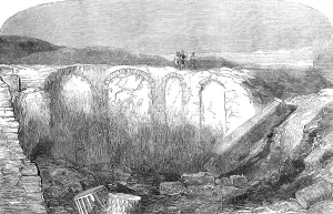 Masonry Prints: Recently-discovered remains of the Alexandrian Library, 1854. Creator: Unknown