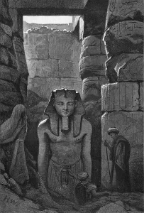 Thebes As Said Egypt Prints: Another recently discovered Statue of Ramses II at Luxor, 1886. Creator: Unknown