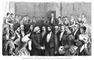 Franz Liszt Prints: Reception of the Abbe Liszt at the Grosvenor Gallery, 1886. Creator: Unknown