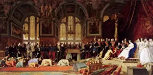 Academic Art Collection: Reception of the Ambassadors of Siam by Napoleon III at the Palace of Fontainebleau on June 27