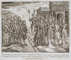 Sheremetev Prints: Reception of Boris Sheremetevs Embassy on Malta in 1698