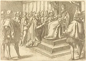 Austria Margaret Of Prints: Reception of the Envoy of Poland, 1612. Creator: Jacques Callot