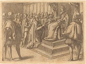 Reception of the Envoy of Poland, 1612. Creator: Jacques Callot