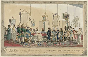 Reception of the envoys of the King of Kandy by Governor Imam Falck, 1772. Creator: Carel Frederik Reimer