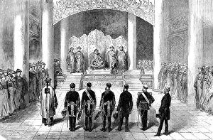 East Meets West Prints: Reception of the foreign ministers and consuls by the Emperor of China at Pekin