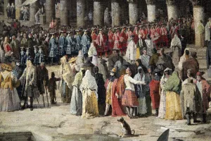 Reception of the French Ambassador in Venice, 1726-1727. Artist: Canaletto