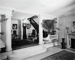 William H Prints: Reception hall, four-story townhouse