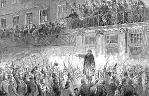 Exiles Prints: Reception of Hungarian Exiles in Philadelphia, 1850. Creator: Unknown