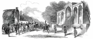 Entourage Prints: Reception of Her Majesty at Berwick-Upon-Tweed, 1850. Creator: Ebenezer Landells