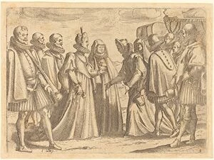 Reception at Mantua, 1612. Creator: Jacques Callot