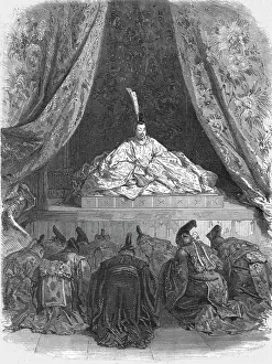 Deference Prints: A reception by the Mikado, in former times