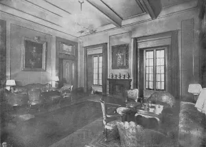 Reception Room Prints: Reception room for the visit of King Victor Emmanuel III and Queen Elena of Italy to Cairo