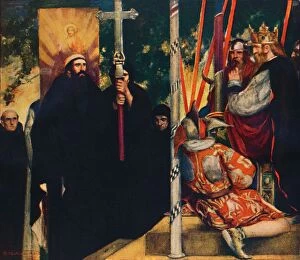 St Augustine Gallery: The Reception of Saint Augustine by Ethelbert, 1912