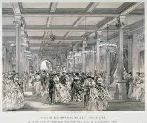 Reception for the Sultan of Turkey, Guildhall, City of London, 1867