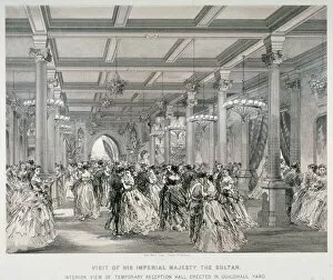 Reception Gallery: Reception for the Sultan of Turkey, Guildhall, City of London, 1867