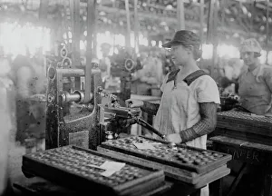 Ammunition Prints: Recessing rings, between c1915 and c1920. Creator: Bain News Service