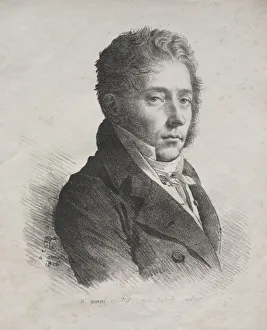 Anne Louis Girodet De Roucy Trioson French Collection: Receuil dessais lithographiques: Portrait of M. Coupin de La Couperie, 1816. Creator