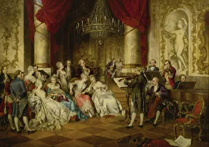 The Recital. Artist: Schweninger, Carl, the Younger (1854-1912) The Recital. Artist: Schweninger, Carl, the Younger (1854-1912)