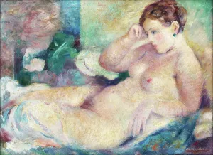 Regret Prints: Reclining Nude, 1932-1935. Creator: Bedrich Hoffstadter