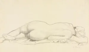William Strang British Prints: Reclining Nude. Creator: William Strang (British, 1859-1921)