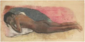 Reclining Nude [recto], 1894/1895. Creator: Paul Gauguin