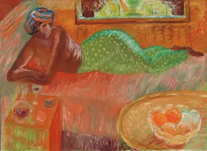 Odalisque Prints: Reclining Odalisque, 1933. Creator: Sigrid Hjerten