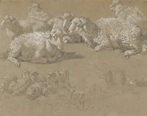 Reclining Sheep in a Landscape, 1759-82. Creator: Francesco Londonio