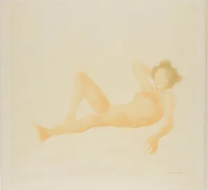 Lazy Prints: Reclining Woman, 1902. Creator: Theophile Alexandre Steinlen