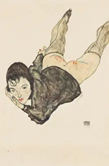 Schiele Prints: Reclining woman, 1916. Creator: Schiele, Egon (1890-1918)