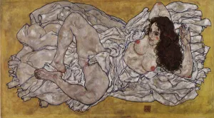 Images Dated 16th May 2018: Reclining Woman, 1917. Artist: Schiele, Egon (1890?1918)