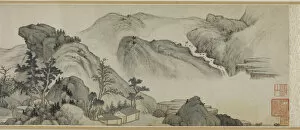 Recluse Dwellings in the Autumn Mountains, China, Ming dynasty (1368-1644), 1621