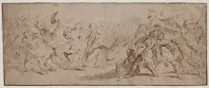 Antwerp School Gallery: Reconciliation of the Romans and the Sabines, c. 1632 / 35. Creator: Peter Paul Rubens (Flemish)