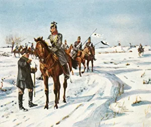 Reconnaissance riders, 1870 / 71, (1936). Creator: Unknown