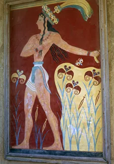 Arm Movement Gallery: Reconstruction of the Priest-King fresco at Knosssos, 17th-14th century BC