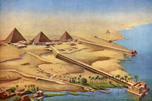 Reconstruction of the three pyramids at Abusir with their temples and approaches, 1933-1934
