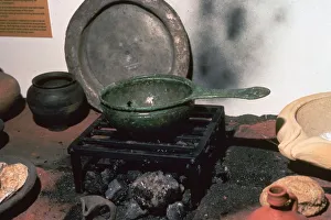 Reconstruction of a Roman kitchen