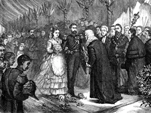 Saxe Coburg And Gotha Duke Of Prints: The Recorder of Gravesend presenting the address to the Duke and Duchess of Edinburgh