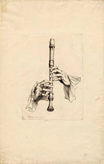 Recorder Players Hands, um 1700. Artist: Picart, Bernard (1673?1733)