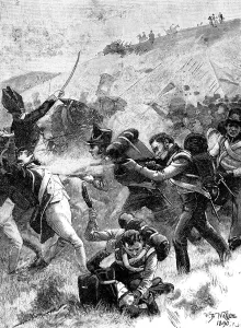 Badajoz Gallery: Recovery of the British Fuseliers at the Battle of Albuera, 16 May 1811