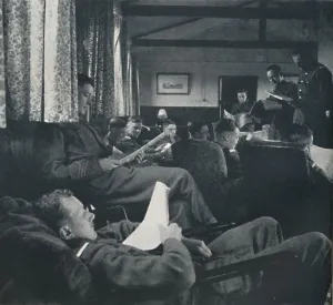 Mess Hall Prints: Serious recreation, 1941. Artist: Cecil Beaton