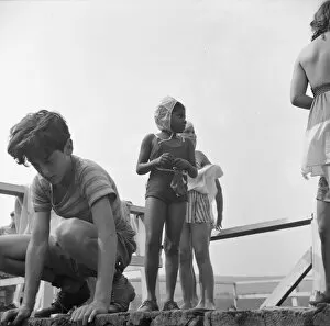 Swimming Costume Gallery: Recreation at Camp Christmas Seals, Haverstraw, New York, 1943. Creator: Gordon Parks