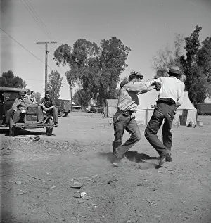 Refugee Camp Prints: Recreation in a migratory agricultural workers camp near Holtville