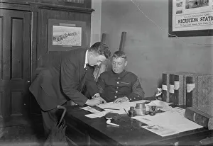 Enlistment Prints: Recruiting Marines, between c1915 and c1920. Creator: Bain News Service