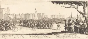 Recruits Prints: Recruitment of Troops, c. 1633. Creator: Jacques Callot