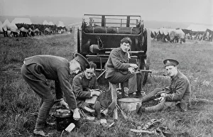 Army Camp Prints: Recruits, Aldershot, between 1914 and c1915. Creator: Bain News Service
